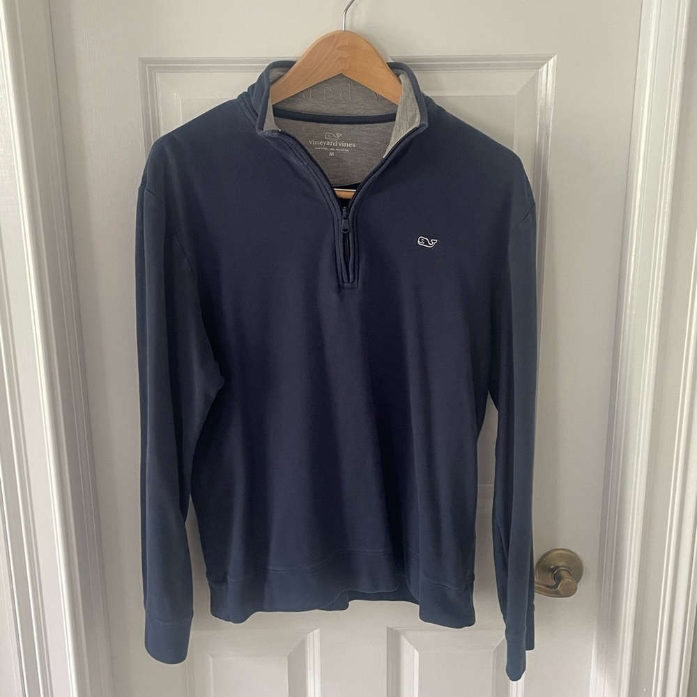 Vineyard Vines Navy Blue Pullover Quarter Zip Men’s Medium